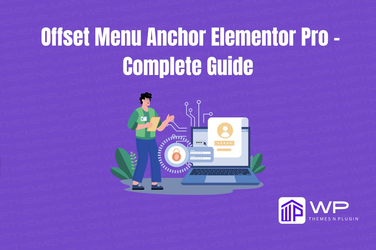 Offset Menu Anchor Elementor Pro
